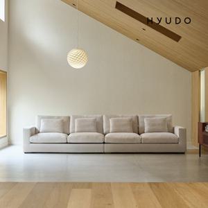 지정일배송/무료설치ㅣ휴도 시월의 동백 3540 구스 유럽 DAVIS 6인용 패브릭 소파