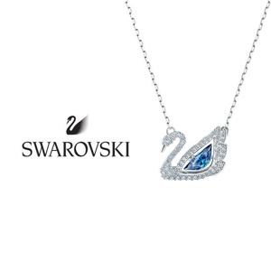 SWAROVSKI DAZZLING SWAN 블루스완 로듐플래팅 목걸이 5533397
