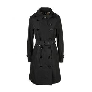 버버리 디태처블 후드 타프타 트렌치코트 블랙 여성 8033520