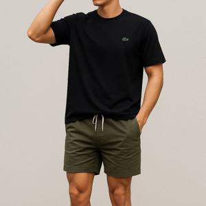 [라코스테]라코스테 클래식 크루 반팔티 블랙 TH6709-031