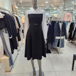 리안뉴욕 DP01 카라 플레어 원피스 RSBWOP010