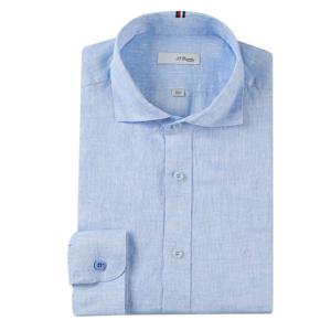 [에스티듀퐁(셔츠)]퓨어 린넨 소재 슬림핏 긴소매 셔츠 SE4SM21LS315SBU