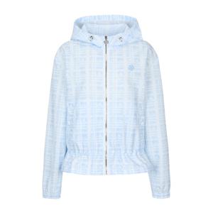 [슈페리어] 여성 여름 체크 프린트 후드 점퍼 라이트 블루 (IW0EJP20441)