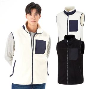 콜핑 2004VK764M 풀집업 뽀글이 테디 남자 겨울 집업 플리스 후리스 조끼