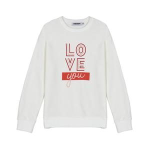 여성) LOVE YOU 아트웍 보스쮸리 맨투맨_DN3WTS560-IV