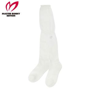 [마스터바니] 여성 논슬립 메쉬 믹스 로고 니하이 삭스