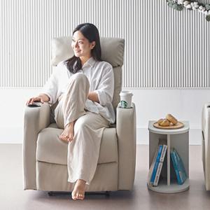 바디 전동 리클라이너 컵홀더 1인소파의자 에어레더