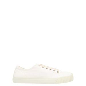 마르지엘라 화이트 캔버스 타비 스니커즈 S37WS0578 P4291 T1003