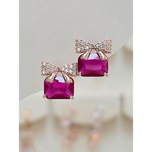 볼라레 세이브존03 볼라레 볼칸 사각루비 은침귀걸이 AGSSS1674A