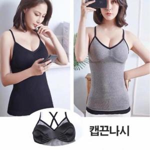 캡끈나시 업 신축성 굿 볼륨갑