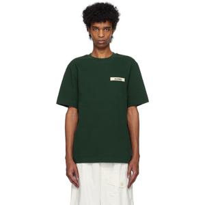 26 SS 쟈크뮈스 남성 그린 더 그로그랭 티셔츠 251553M213004