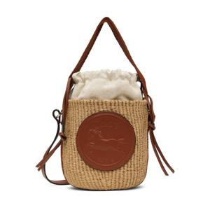 26 SS 끌로에 여성 베이지 스몰 홀스 메달 바스켓 숄더백 251338F048026