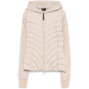 몽클레어 숏패딩 다이애그널 퀼티드 코튼 집업 후드 8G00020809K