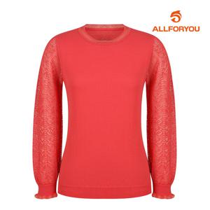 [올포유] 여성 소매 짜임 포인트 니트 ALSRL3241-304_G