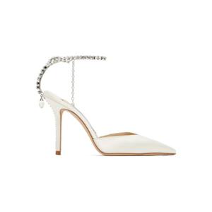 26 SS 지미추 여성 오프 화이트 새다 100 힐 251528F122054