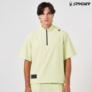 [스파이더] 남성 시어서커 반팔 아노락 SPKMCNRS304MNGN