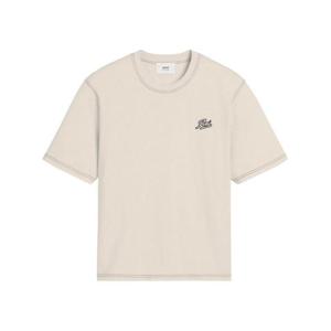 아미 반팔 티셔츠 HTS029 JE0118 136 BLANC CREME DOM