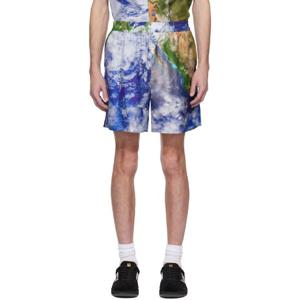 26 SS 발망 남성 멀티컬러 어스 프린트 쇼츠 251251M193005