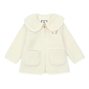 [프랜치켓] 여아겨울점퍼 아이보리 뽀글이 자켓 Q45DKC010W2