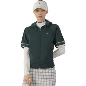 [헤지스골프] 그린 여성 후디 반팔 아노락 HWJU5A213E3