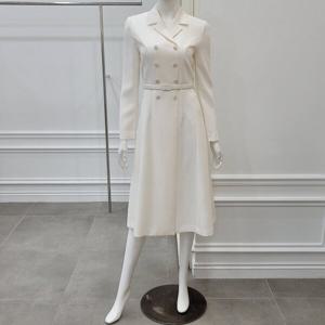 [미니멈]더블버튼 플레어 원피스 (MXBAWO3220IVV)_IC