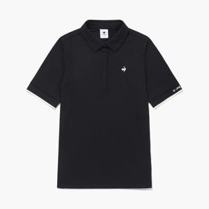 [르꼬끄골프] 여성 소매배색 골지 반팔 티셔츠 (GQ122LTS34)