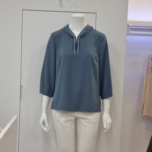 [벨리시앙]벨리시앙 후드 넥  티블라우스 BL4202