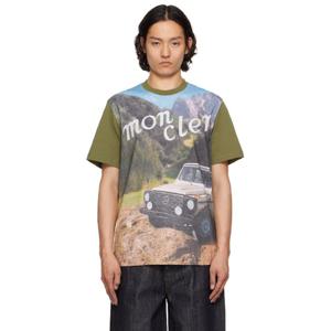 26 SS 몽클레어 남성 카키 메르세데스 벤츠 바이 니고 티셔츠 252171M213002