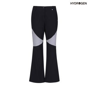 [하이드로겐] 여성 우븐스트레치 배색형 부츠컷팬츠 H21D2PT422_BK
