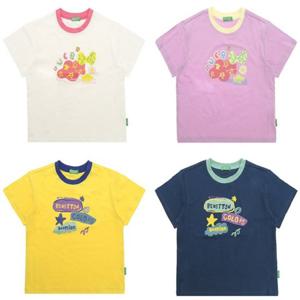 [베네통 키즈] 24SS특가 드로잉 반팔 티셔츠 QATS28431