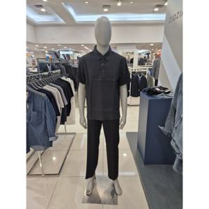 [지오지아]2025년S/S미라쿨크링클루즈핏반팔 카라셔츠ABF2WC1204