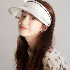 여성 스티치 포인트 썬캡 운동 햇빛 차단 모자