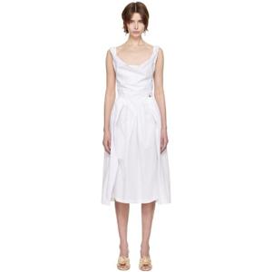 비비안웨스트우드 원피스 화이트 선데이 미디 드레스 251314F054013