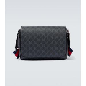 구찌 레더 트리밍 GG 캔버스 크로스 백 P00953676