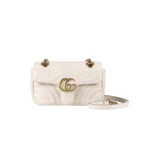 구찌 GG 마몽 마틀라세 미니백 화이트 446744-DTDIT-9022