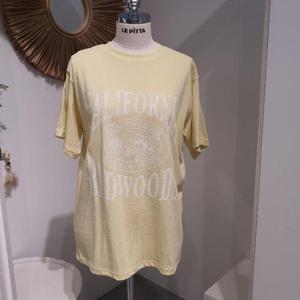 르피타 HC06 레드 우즈 라운드 반팔 니트(옐로우) L252BTS521