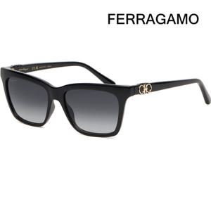 페라가모 선글라스 SF1027S 001 블랙 캣아이 사각 뿔테 명품