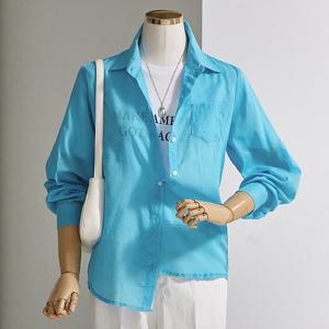 [한정수량] [커스텀에이블] 롤업 원포켓 루즈핏 카라 셔츠_T2505BL040B