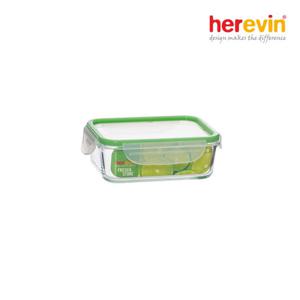 [헤르빈][헤르빈] 후레쉬 직사각 유리 밀폐용기 900ml (그린)