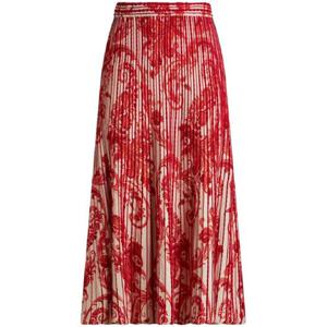 26 SS 에트로 페이즐리 프린트 플리츠 미디 스커트 WRKB0022AV349 TP432013230