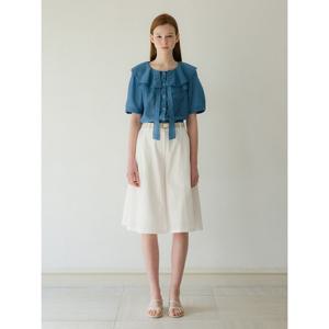 [올리브데올리브]프릴 리본 반팔 블라우스 (OW5MB554)