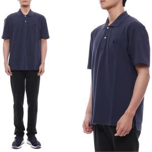 [메종키츠네] 25SS 남성 볼드 폭스헤드 패치 폴로 반팔티셔츠 (MM00210KJ7010 P476 25S)