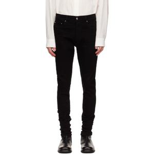 26 SS 아미리 남성 블랙 스택 데님 진 252886M186040