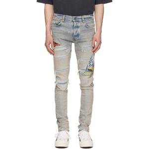 26 SS 아미리 남성 블루 MA 시멘트 트래셔 스키니 진 252886M186014