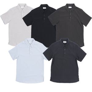 [리얼지오지아]25SS [5컬러] 미라쿨 풀오버 크리즈 반팔셔츠 ADF2WC1924CW