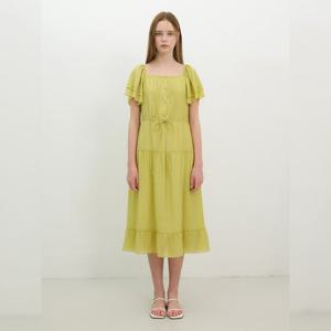 [올리브데올리브]밴딩 스퀘어넥 플레어 원피스(OW5MO555)