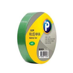 컬러 마스킹 테이프 녹색 15x10m M1510G 종이 프린텍