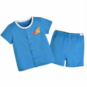 [모이몰른]유아 마린 반팔 실내복 세트