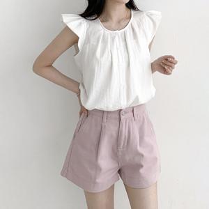 [한정수량] [올리비에스클로젯] 프릴 캡소매 블라우스_O2507BL058B