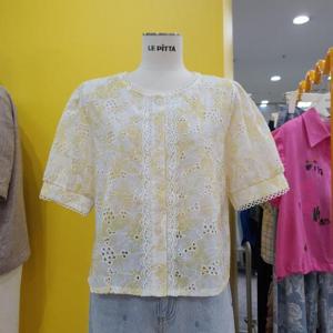 르피타 DP01 펀칭블라우스 L252UBL754